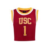 USC Trojans Women's Hype and Vice Cardinal #1 Cropped Basketball Jersey